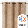 Prêt-à-Poser rideau - 135cmx260cm - beige foncé COLORADO par Linder