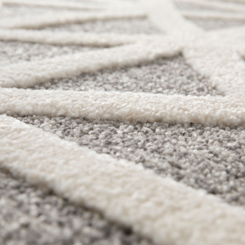 Tapis de salon - 160x230cm - Graphique / Géométrique écru COCOON par Balta