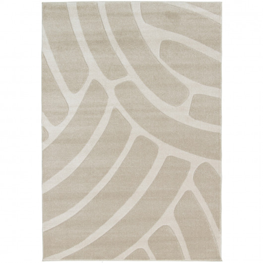 Tapis de salon - 120x170cm - Graphique / Géométrique beige et écru LUNA par Balta