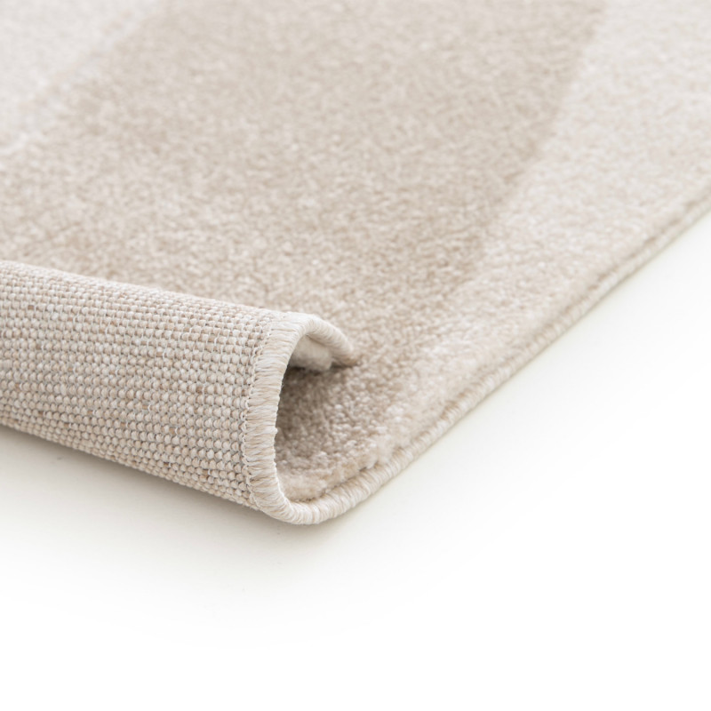 Tapis de salon - 120x170cm - Graphique / Géométrique beige et écru LUNA par Balta
