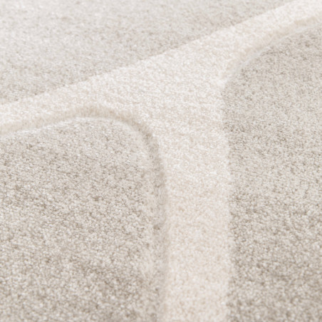 Tapis de salon - 120x170cm - Graphique / Géométrique gris et blanc LUNA par Balta Tapis de salon - 120x170cm - Graphique / Géométrique gris et blanc LUNA par Balta