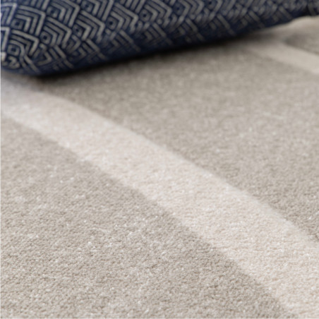 Tapis de salon - 120x170cm - Graphique / Géométrique gris et blanc LUNA par Balta Tapis de salon - 120x170cm - Graphique / Géométrique gris et blanc LUNA par Balta
