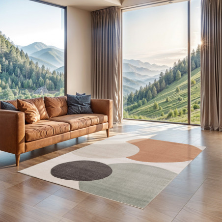 Tapis de salon - 160x230cm - Graphique / Géométrique multicolore LUNA par Balta Tapis de salon - 160x230cm - Graphique / Géométrique multicolore LUNA par Balta
