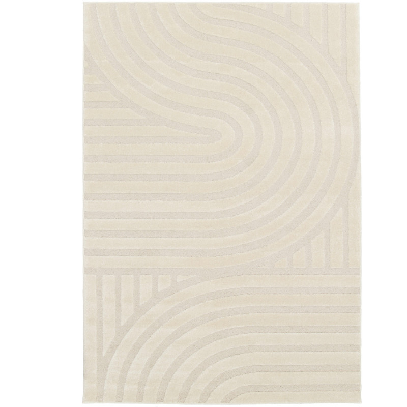 Tapis de salon - 160x230cm - Graphique / Géométrique écru BRERA par Balta