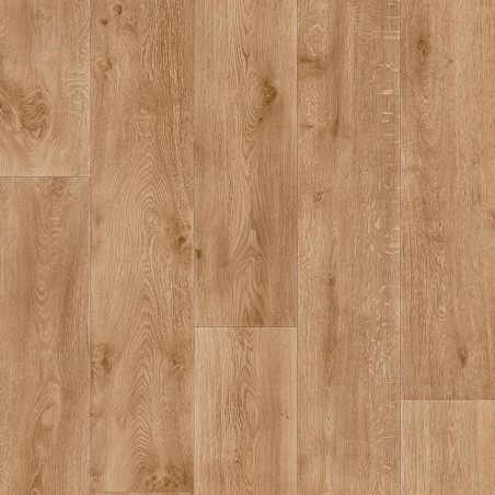 Sol Vinyle/PVC - 4m - parquet chêne naturel CROWN 336D - Texas par Beauflor Sol Vinyle/PVC - 4m - parquet chêne naturel CROWN 336D - Texas par Beauflor