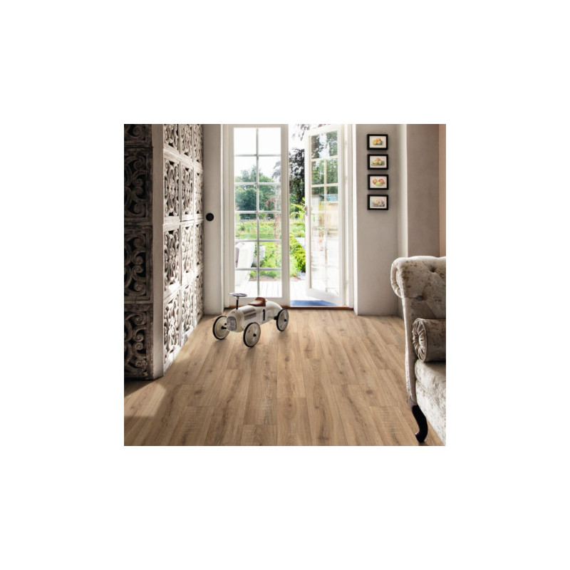 Sol Vinyle/PVC - 3m - parquet naturel SORBONNE 534 - Textile Texmark par IVC