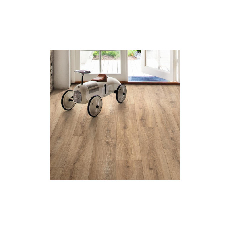 Sol Vinyle/PVC - 3m - parquet naturel SORBONNE 534 - Textile Texmark par IVC