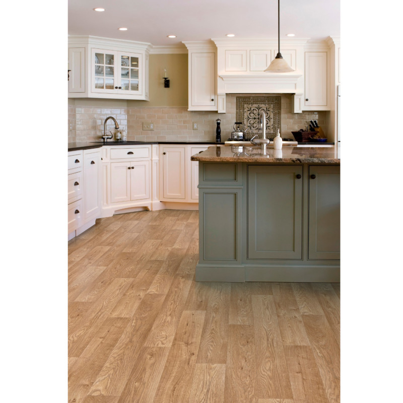 Sol Vinyle/PVC - 4m - parquet chêne moyen ASPIN 832 -  Expert Eco  par IVC