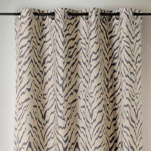 Prêt-à-Poser rideau - 140cmx240cm - animal beige et gris ZULU par Linder