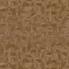 Papier peint vinyle sur intissé géométrique marron métallisé etTIZNIT - Mansour par Casamance - 74400752