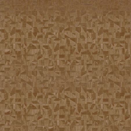 Papier peint vinyle sur intissé géométrique marron métallisé etTIZNIT - Mansour par Casamance - 74400752