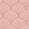 Papier peint intissé graphique rose blush et cuivré STARDUST - The Place to Bed par Caselio - 101824020