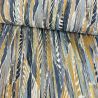 Papier peint vinyle sur intissé géométrique bleu et marron LAHNA - Le Velours par Casamance - 74654860