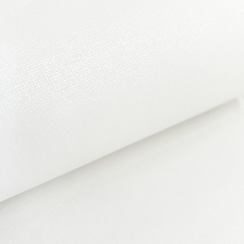 Papier peint intissé uni argent et blanc ALEPH - Delta par Casamance - 72120118