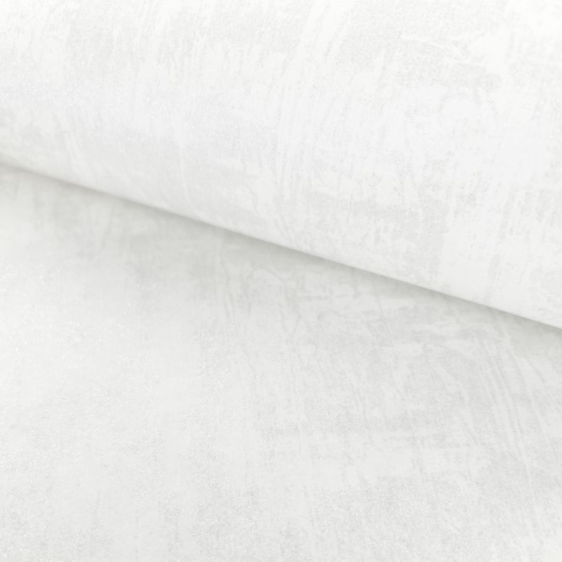 Papier peint intissé uni blanc pailletés etQUNITESSENCE - Place Vendôme par Casamance - 72460174