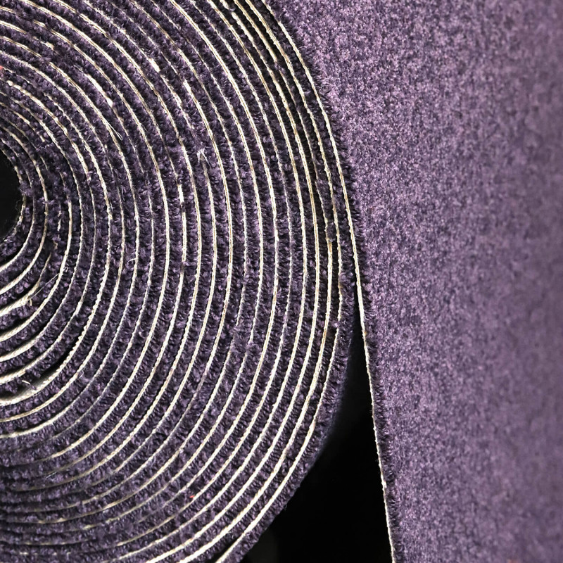 Moquette - 4m - velours violet pourpre CHARISMA 81 par Lano