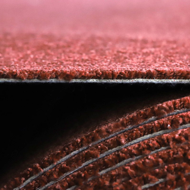 Moquette - 4m - velours rouge carmin CHARISMA 110 par Lano