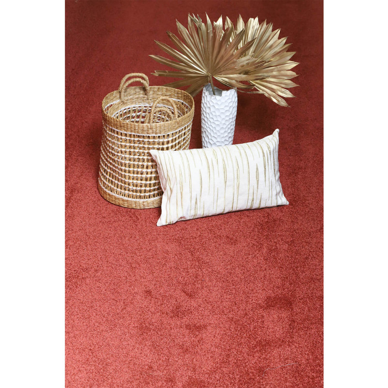 Moquette - 4m - velours rouge carmin CHARISMA 110 par Lano