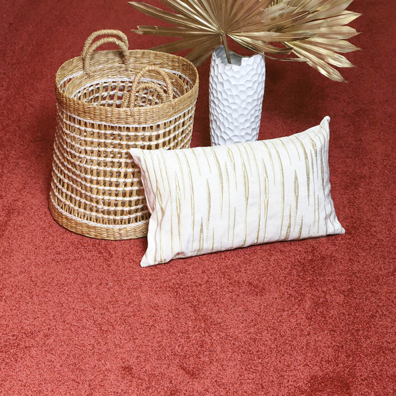 Moquette - 4m - velours rouge carmin CHARISMA 110 par Lano