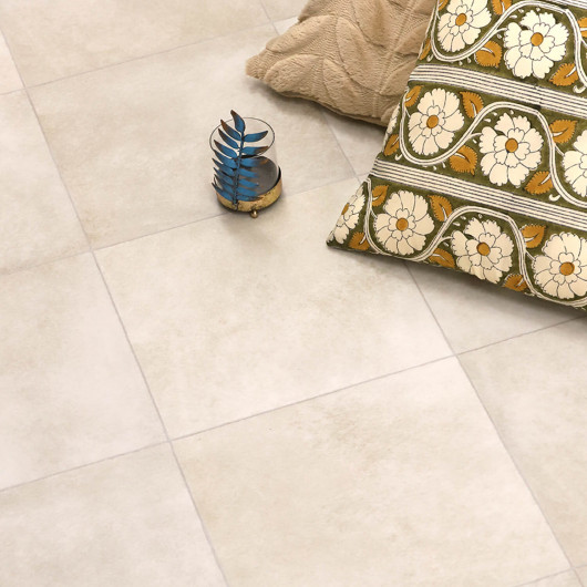 Sol Vinyle/PVC - 4m - carrelage beige clair TIVOLI - Texline par Gerflor