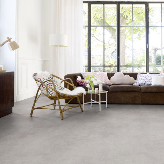 Sol Vinyle/PVC - 3m - béton gris clair LEONE CLEAR - Primetex  par Gerflor