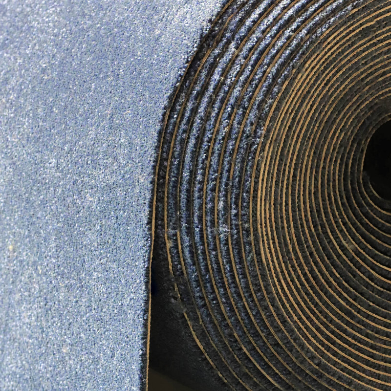 Moquette - 4m - velours bleu jean lagune CHARISMA 761par Lano