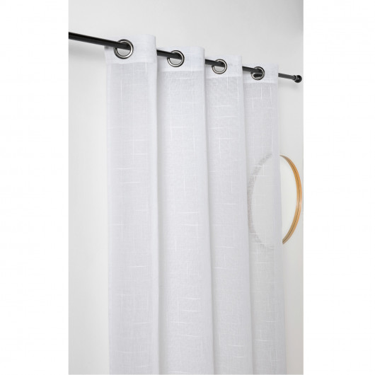 Prêt-à-Poser voilage - 140cmx240cm - uni blanc ENCELADE par Linder