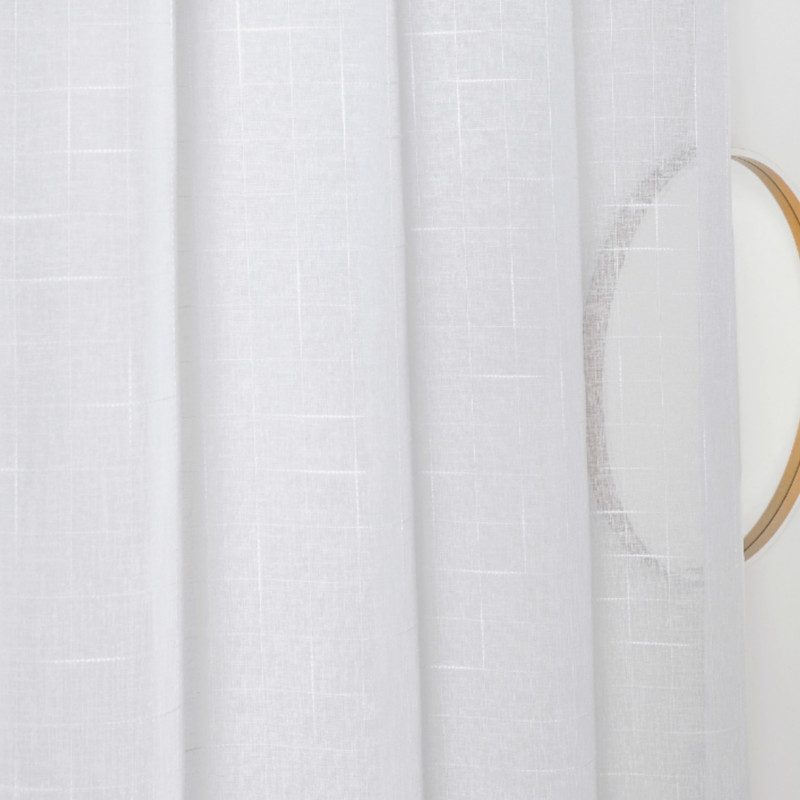 Prêt-à-Poser voilage - 140cmx240cm - uni blanc ENCELADE par Linder