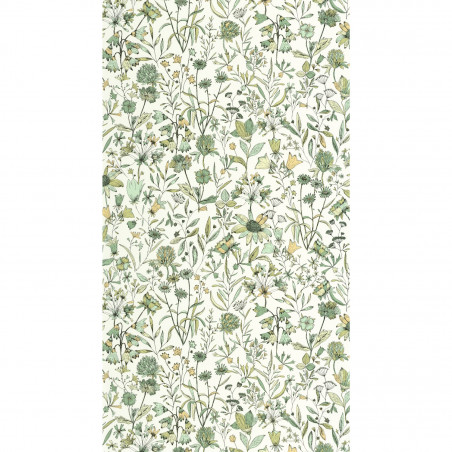 Papier peint intissé végétal vert et jaune paille JARDIN DE GIVERNY - Art of Botany par Caselio - 103000798 Papier peint intissé végétal vert et jaune paille JARDIN DE GIVERNY - Art of Botany par Caselio - 103000798
