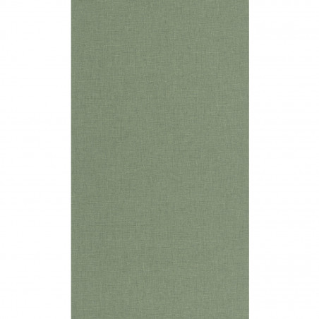 Papier peint intissé uni vert  et fil bleu LINEN - Art of Botany par Caselio - 103227660