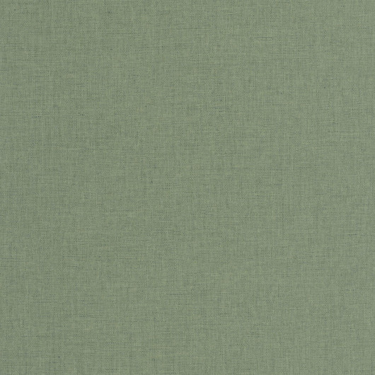 Papier peint intissé uni vert  et fil bleu LINEN - Art of Botany par Caselio - 103227660