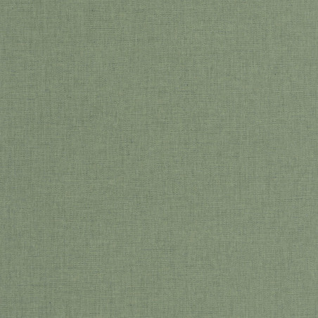 Papier peint intissé uni vert  et fil bleu LINEN - Art of Botany par Caselio - 103227660