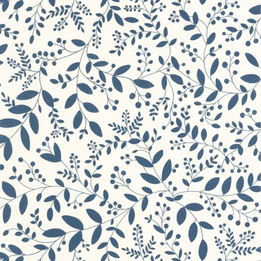 Papier peint vinyle sur intissé floral bleu indigoSYMPATHY - Green Life 2 par Caselio - 105340634