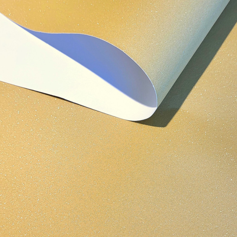 Papier peint expansé sur intissé uni jaune pailleté  SUEDE - Les Essentiels par Lutèce - 11200202