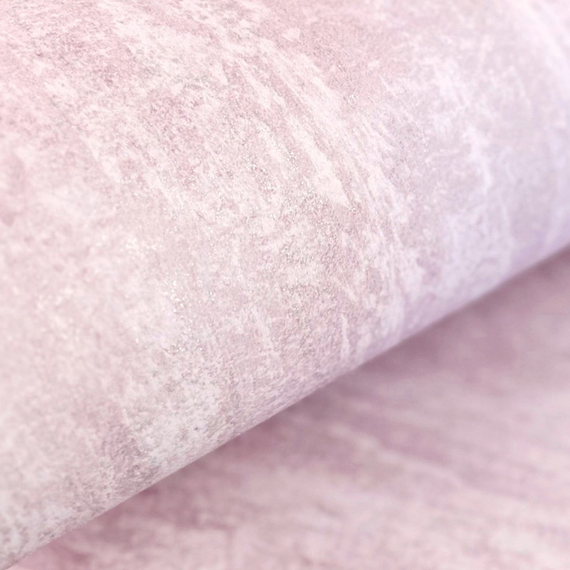 Papier peint expansé sur intissé uni rose pailleté  ECORCE - Couleurs et Matières par Lutèce - 11151503
