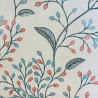 Papier peint expansé sur intissé floral bleu et terracotta FLORAL TRAIL - Millésime par Lutèce - 11211001