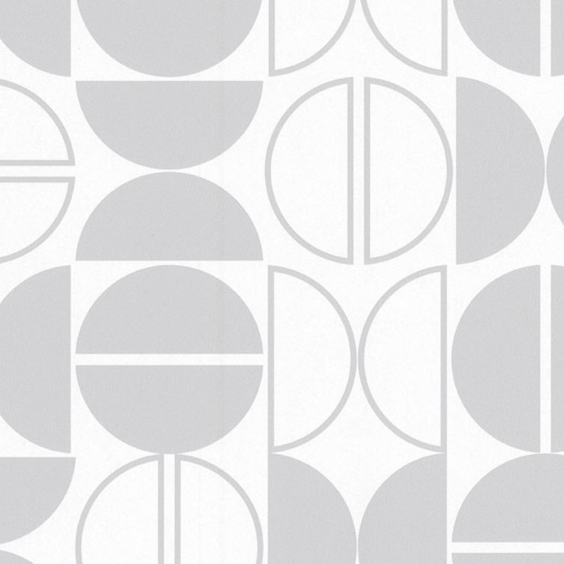 Papier peint vinyle sur intissé géométrique gris PASTILLE - Les Essentiels par Lutèce - 51201909