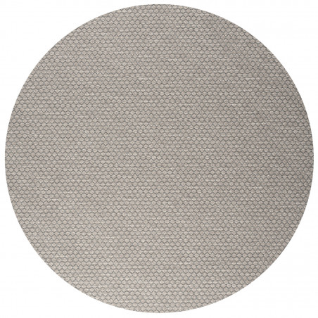 Tapis de salon - diam 160cm - Uni / Faux-uni taupe Palermo par Ragolle