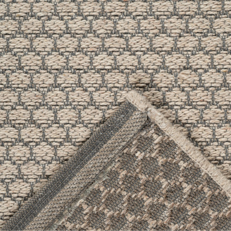 Tapis de salon - diam 160cm - Uni / Faux-uni taupe Palermo par Ragolle