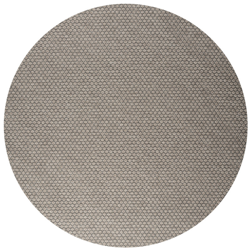 Tapis de salon - diam 160cm - Uni / Faux-uni marron PALERMO par Ragolle