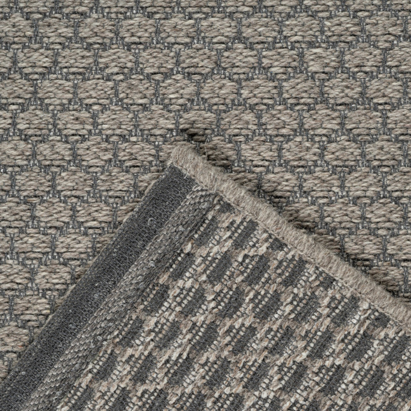 Tapis de salon - diam 160cm - Uni / Faux-uni marron PALERMO par Ragolle