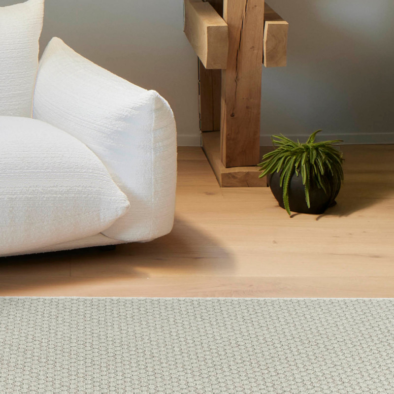 Tapis de salon - diam 160cm - Uni / Faux-uni beige PALERMO par Ragolle