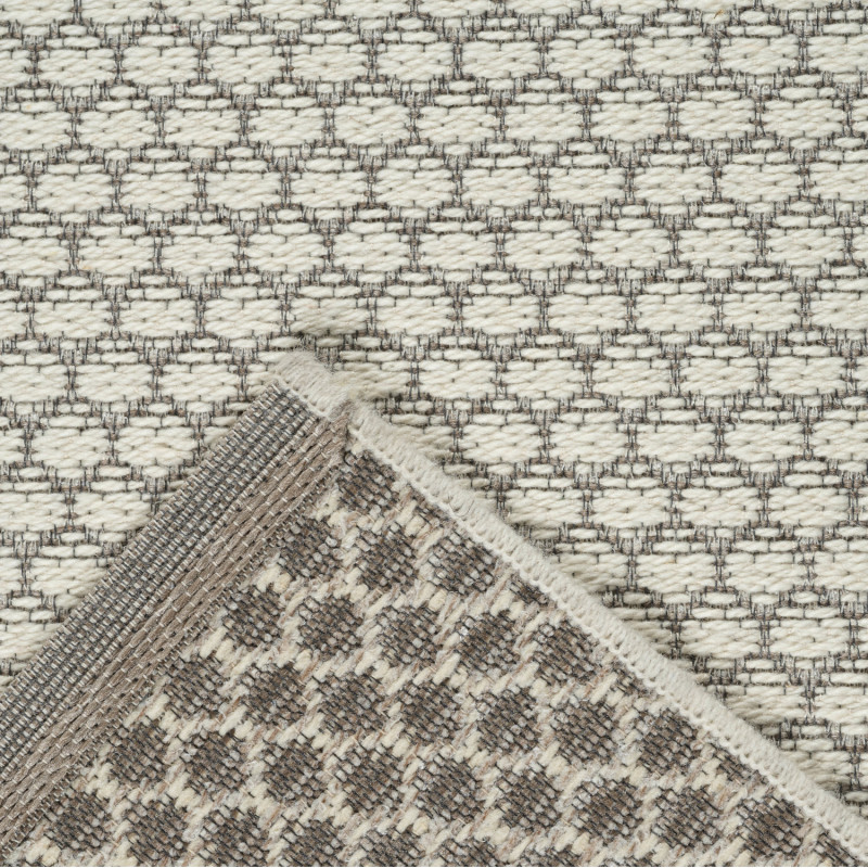 Tapis de salon - diam 160cm - Uni / Faux-uni beige PALERMO par Ragolle