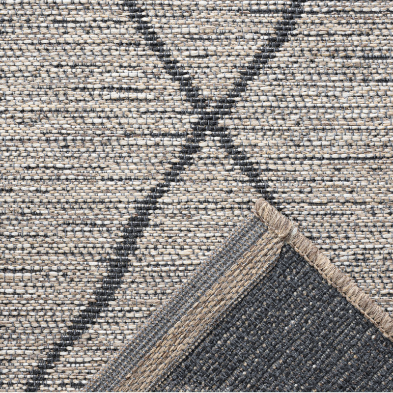 Tapis de salon - 200x290cm - Contemporain gris et noir Newport par Ragolle