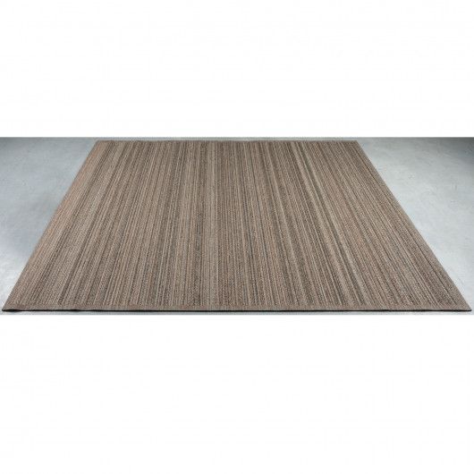 Tapis de salon - 200x290cm - Uni / Faux-uni marron et taupe Katana par Ragolle