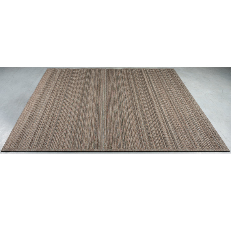 Tapis de salon - 200x290cm - Uni / Faux-uni marron et taupe Katana par Ragolle