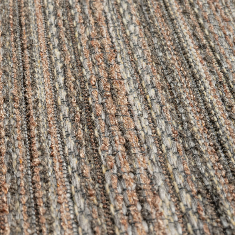 Tapis de salon - 200x290cm - Uni / Faux-uni marron et taupe Katana par Ragolle