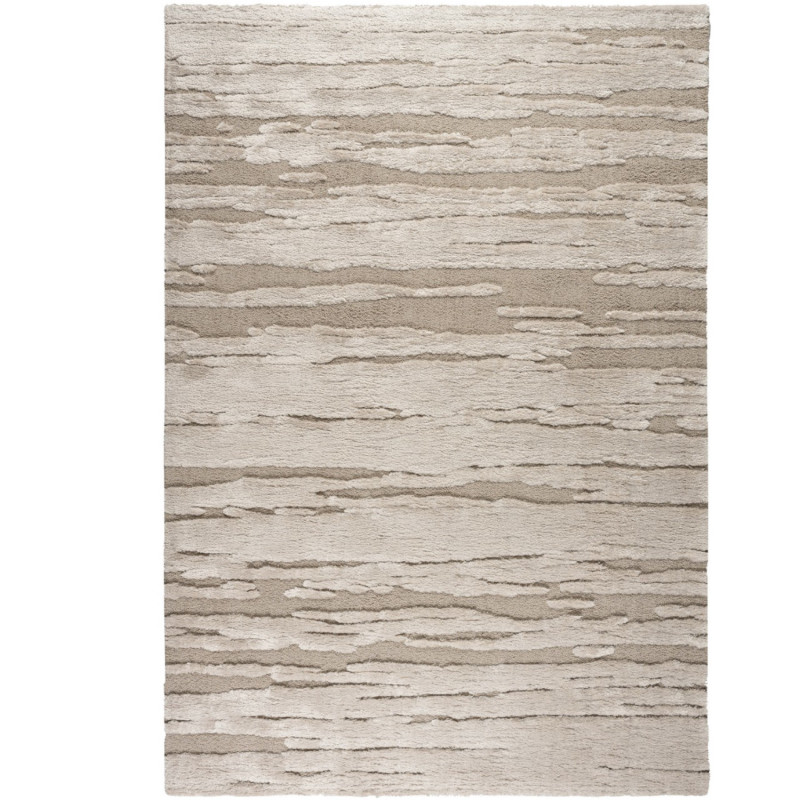 Tapis de salon - 160x230cm - Uni / Faux-uni beige et marron Limba par Ragolle