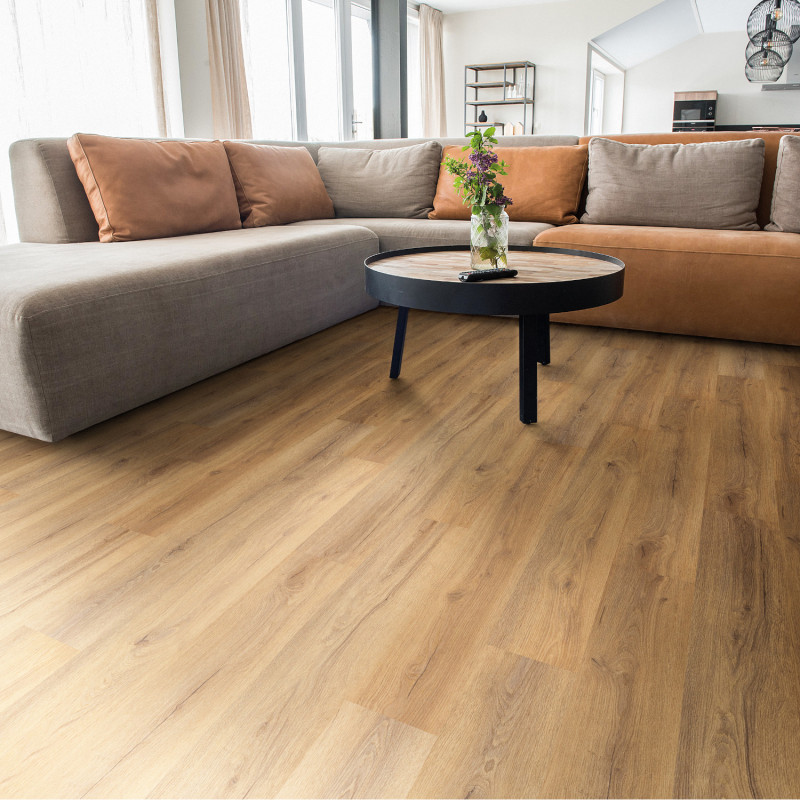 Sol Vinyle/PVC - Lame clipsable - Parquet chêne beige CYPRIAN - Aria par Sol Color