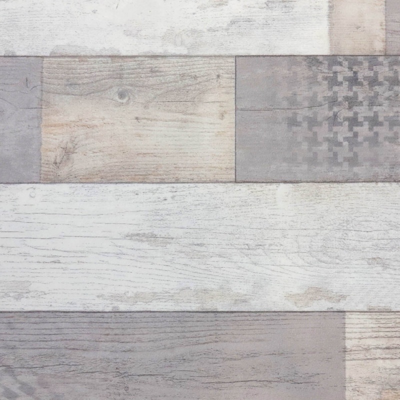Sol Vinyle/PVC - 4m - parquet vintage gris et taupe  CABANA 592 Essential Vigan par IVC